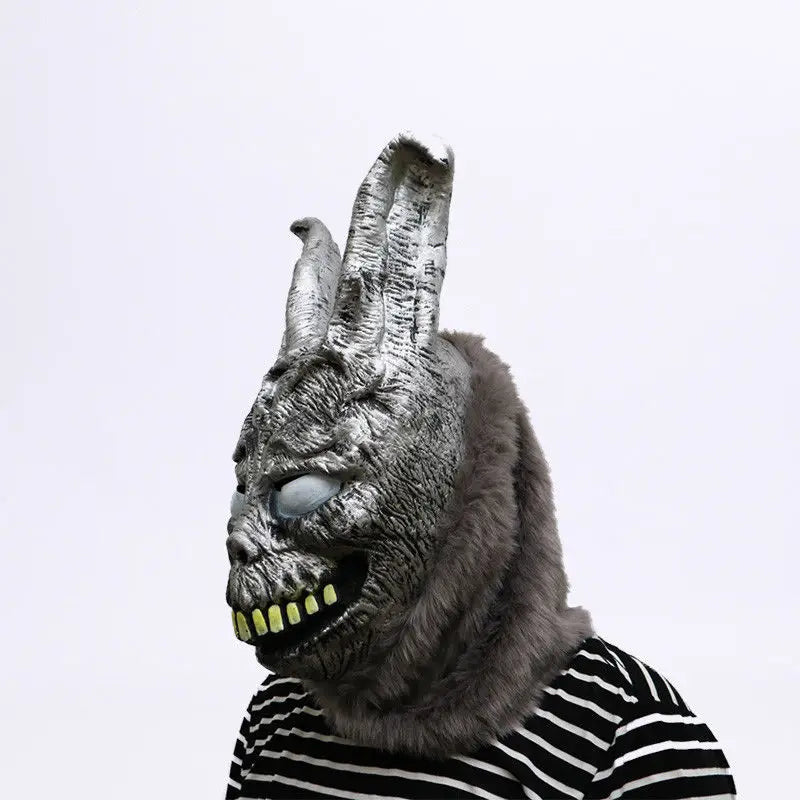 Adult Funny Donnie Darko FRANK the Bunny Rabbit MASK Latex Christmas Gifts Costume Animal Fur Masks Party Cosplay Dress