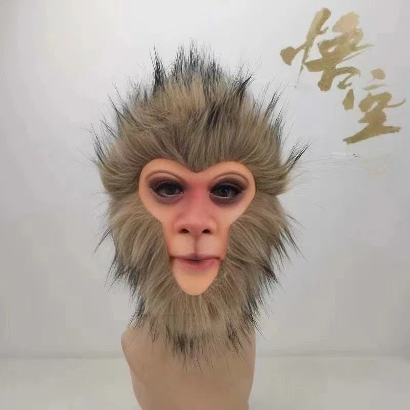 Realistic Cosplay Halloween Black Myth Skull Mask 3D Full Head Wukong Monkey King Masks Carnival Party Masks Props Decoration