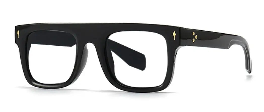 Luxury Square Frame Retro Reading Glasses Men Women Anti Blue Light Rice Nail Glasses Elegant Green Flat Top Computer Eyewear +2