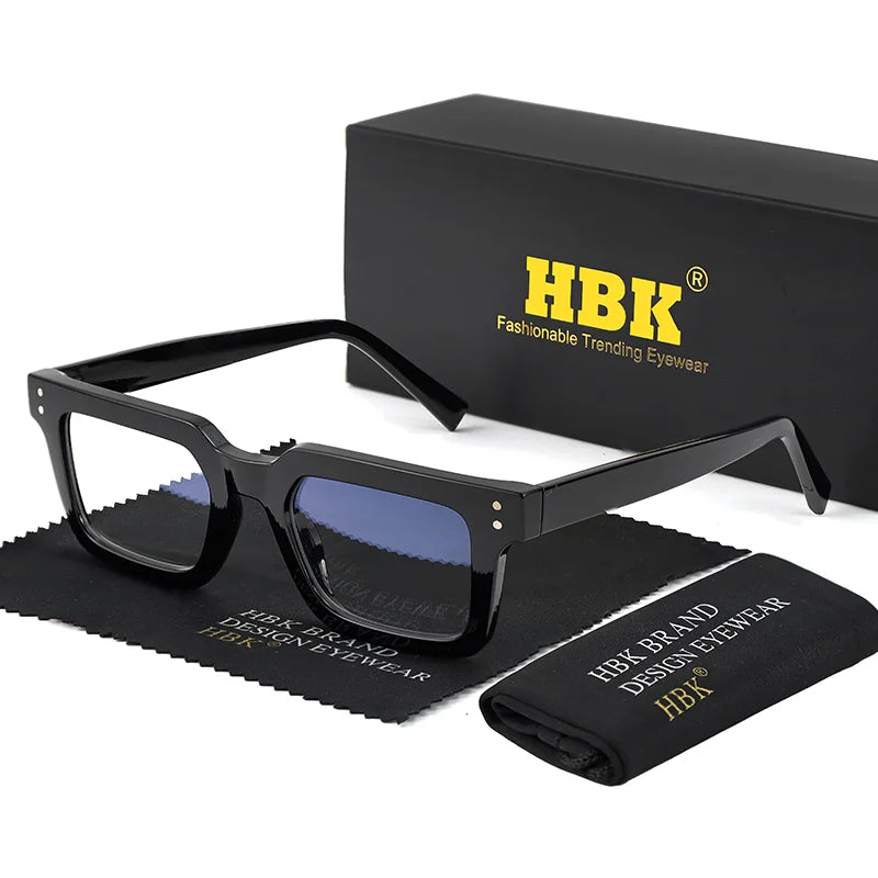 HBK Fashion Glasses Frames for Men TR90 Square Anti Blue Light Women's Daily Simple Business Glasses Optical Eyeglasses Frame