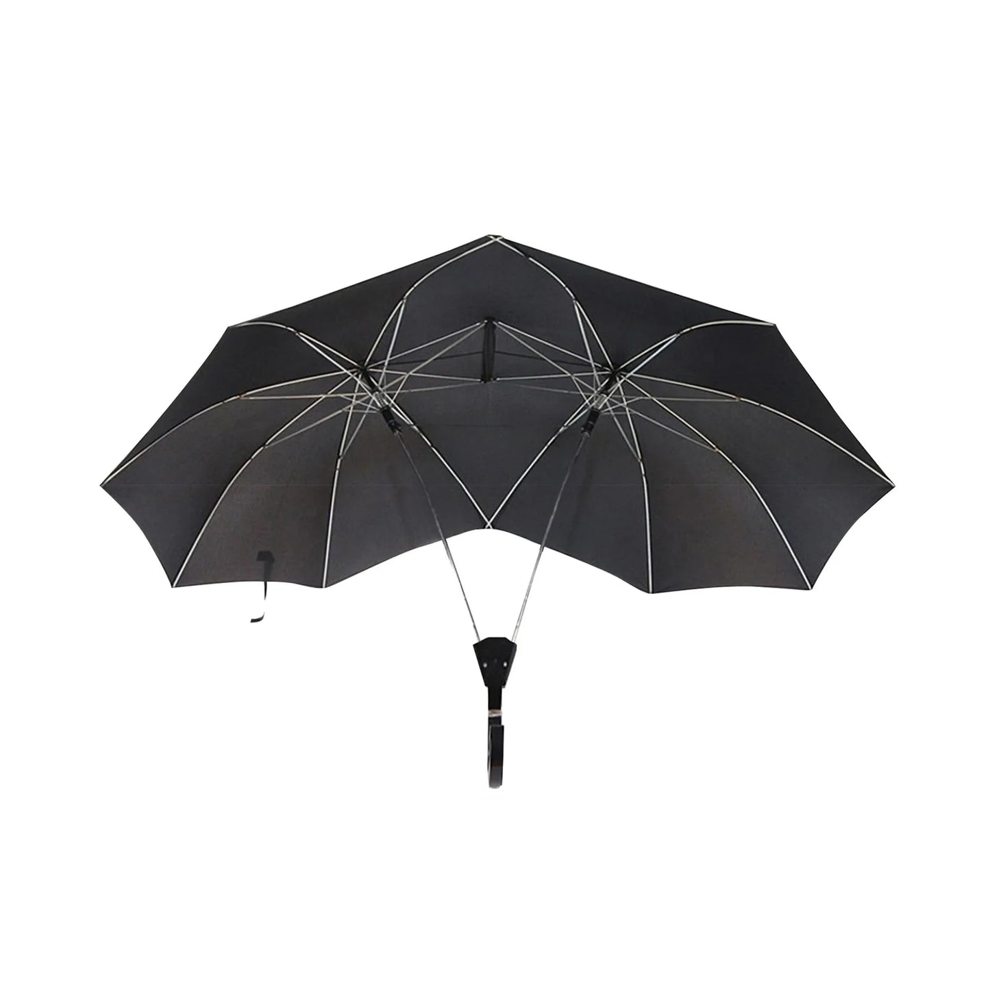Convenient Umbrella Manual Closing Double Umbrella Large Area Coverage Sun Protection Couple Umbrella Rain-Roof