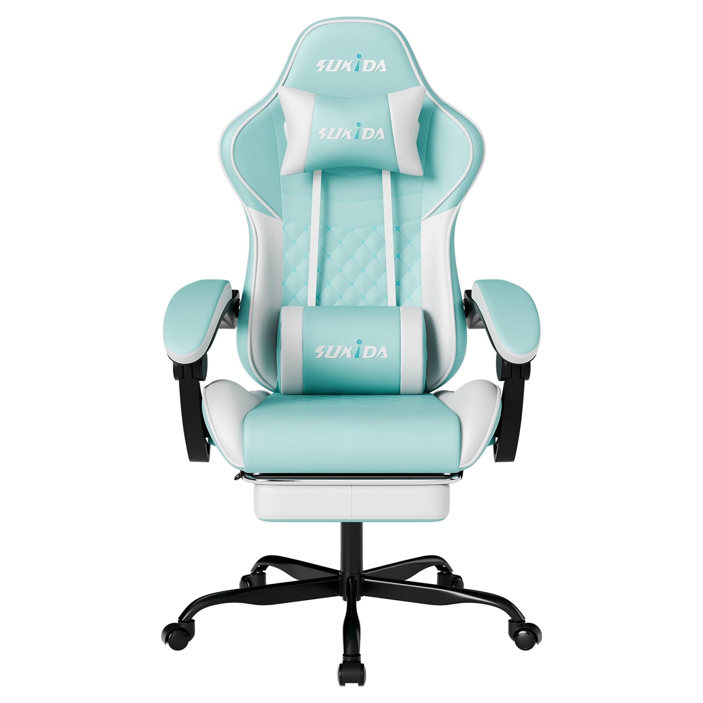 Ergonomic Gamer Chairs Computer Chair Gamer Chairs for Adults Massage Lumbar Support Swivel Height Adjustable Headrest Backrest