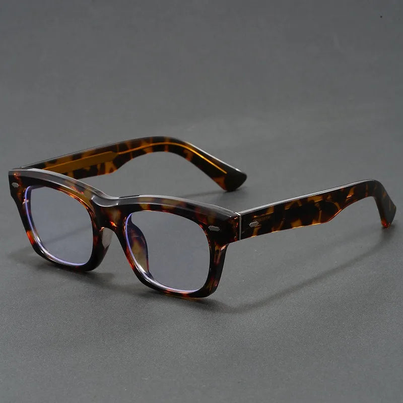 Japanese Square Glasses Frame Men Fashion Anti Blue Light Reading Glasses Men Good Quality Full Rim Eyewear