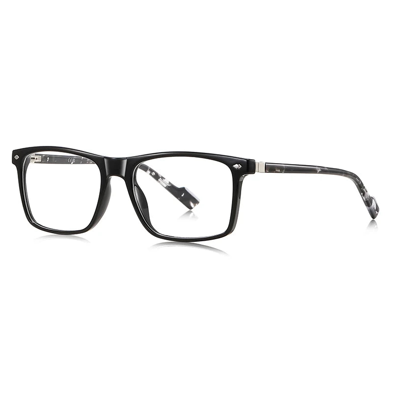 Blue Light Blocking Glasses for Men Women TR90 Square Frame Anti Eyestrain Computer Gaming Glasses Lightweight Unisex