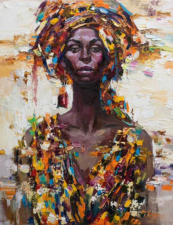 Abstract Figure Canvas Painting African Women Portrait Posters And Prints Wall Art for Living Room Home Decor Picture No Frame