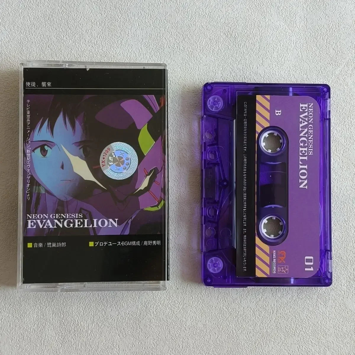 Evangelion Music Tape Anime Ikari Shinji Evangelion-01 Music Walkman Cassettes Cartoon Soundtracks Box Walkman Tape Collectible