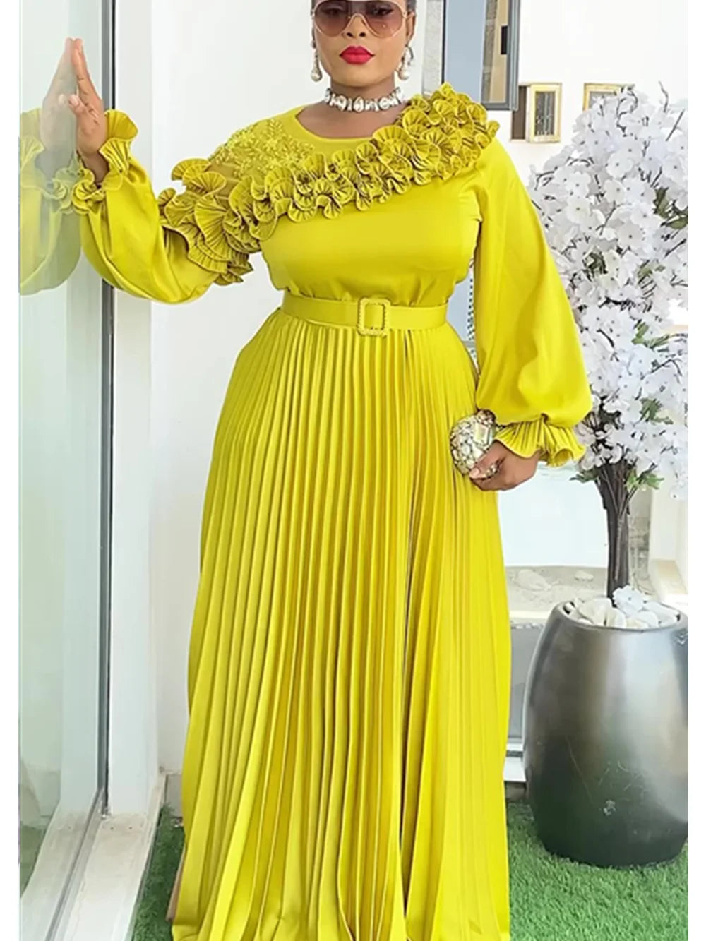 Plus Size African Party Dresses for Women 2026 New Fashion Dashiki Ankara Wedding Evening Gown Elegant Turkey Muslim Maxi Dress