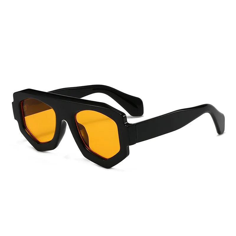JNPCXI New Fashion Irregular Square Women Sunglasses Shades UV400 Retro Green Men Sun Glasses