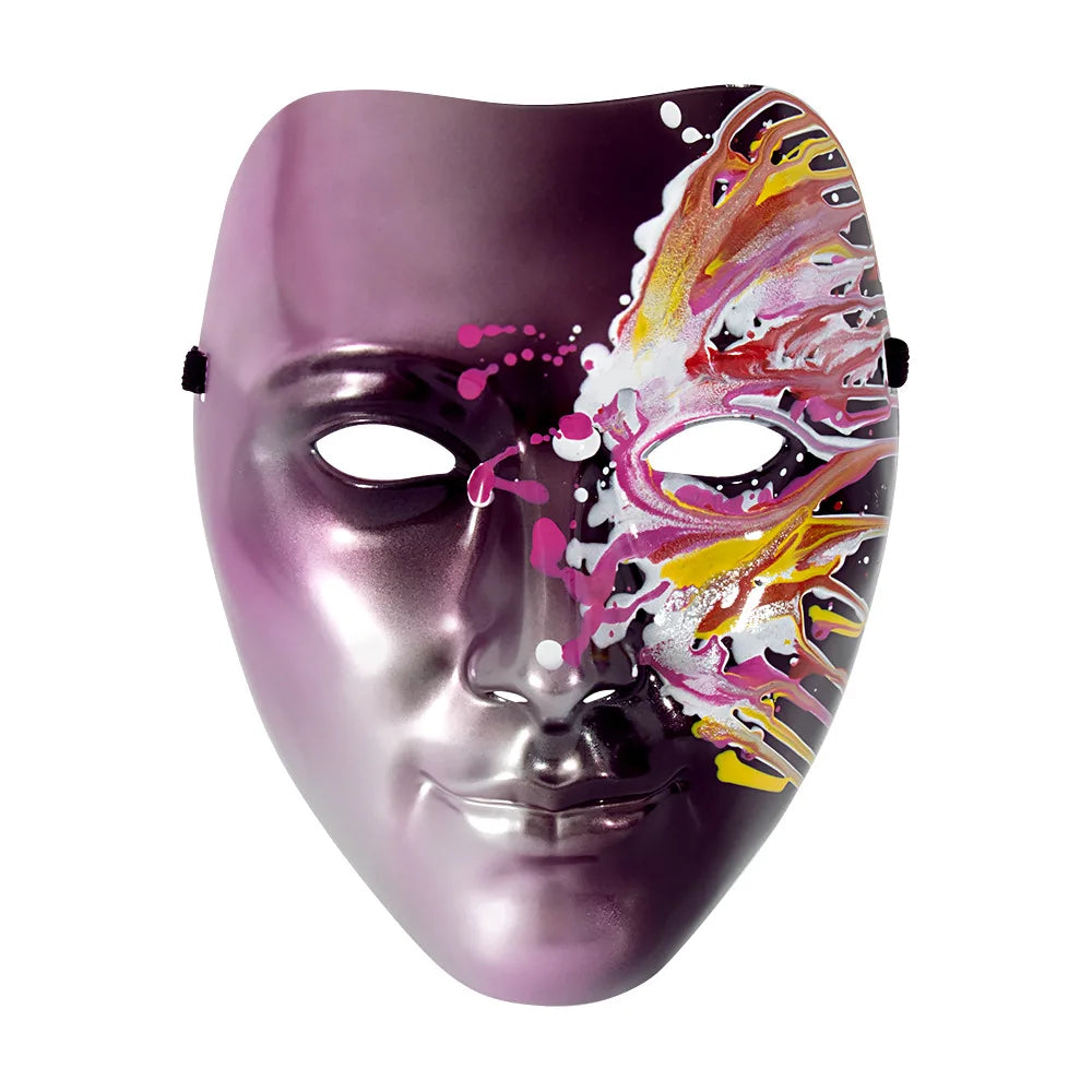 Carnival Mask Party Golden Color Masquerade Cosplay Mask Halloween Daily Role-playing Performance Dress-up Props