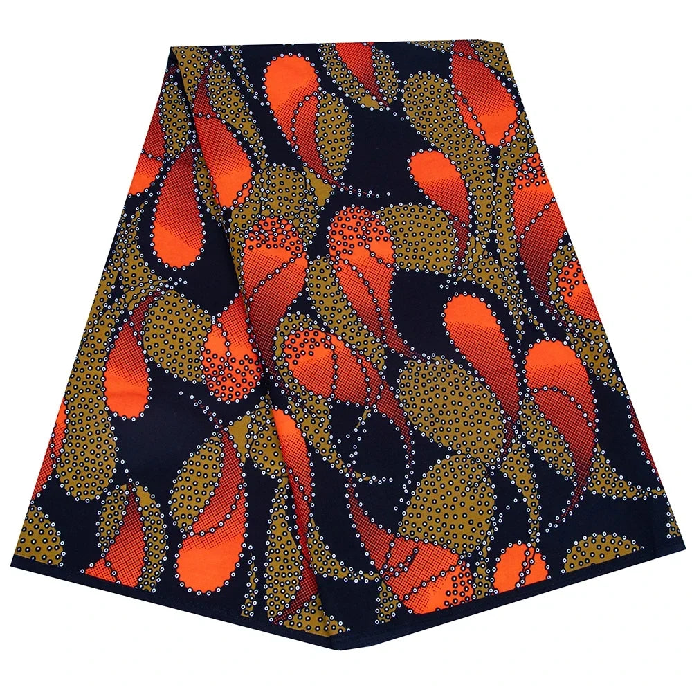 African Fabric Cloth By The Yard 3/6 Yards Ankara Print Wax Fabric for Party Dress Making and Sewing FP6625
