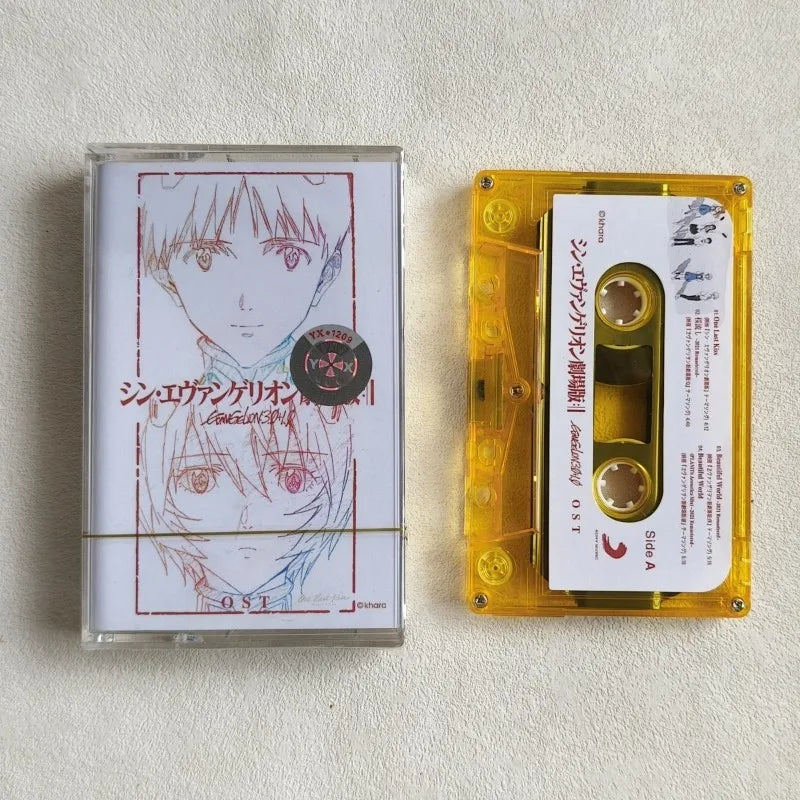 EVANGELION Music Tapes Anime EVA One Last Kiss Soundtrack Music Magnetic Walkman Cassettes Collectible Commemorative Toys Gifts