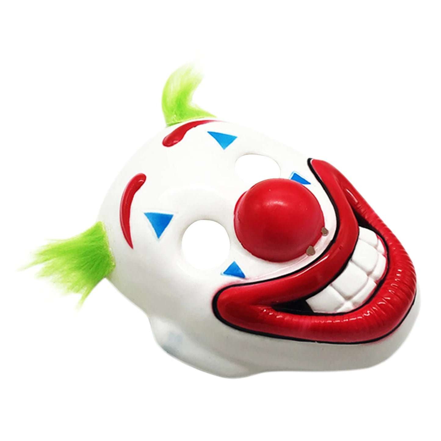 2025 Halloween Wig Clown Facewear Halloween Cosplay Horror Facewear Masquerade Scary Face Protector Party Props Party Masks