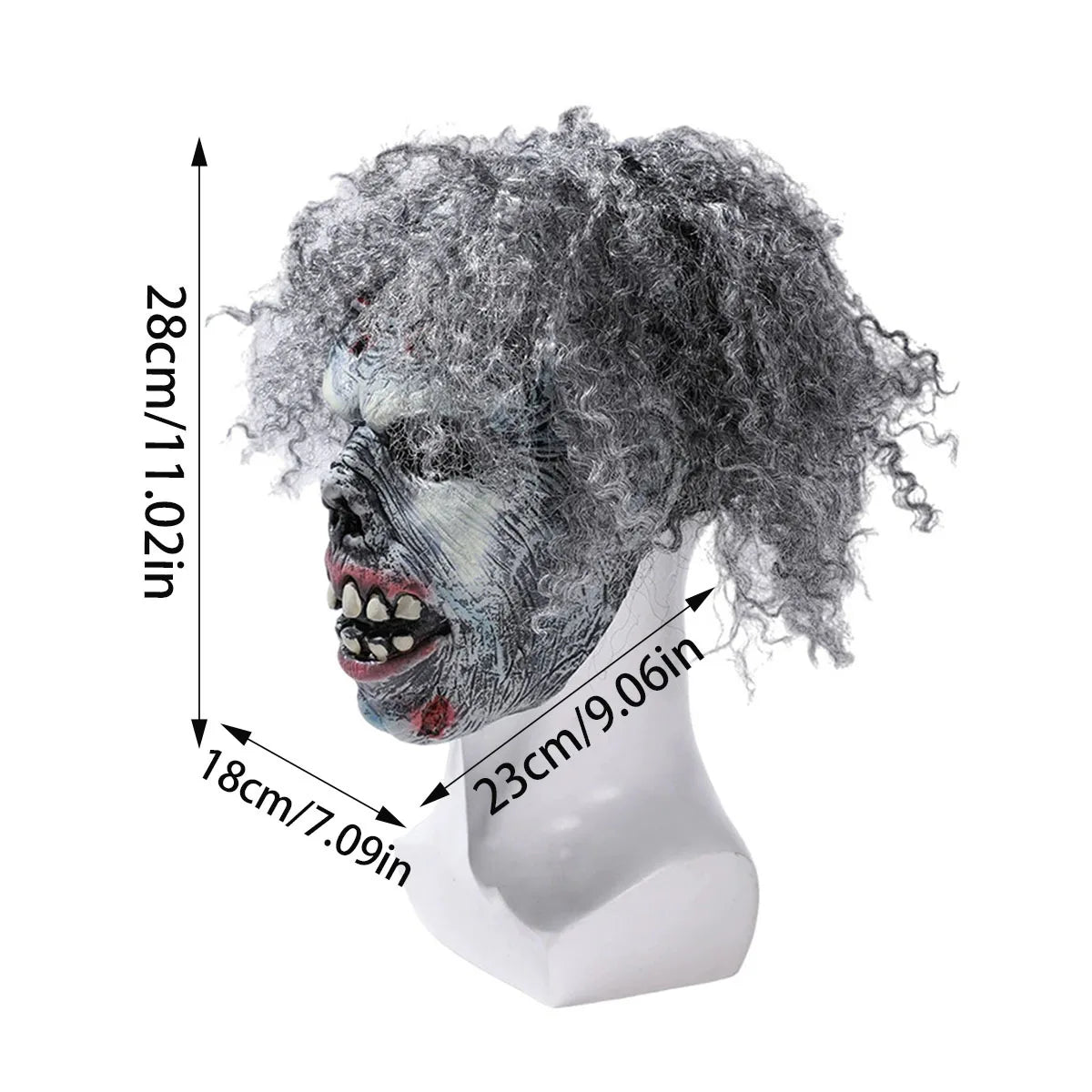 Adult Latex Horror Mask Halloween Carnival Classic Style Zombie Clown Funny Face Party Costume Accessories Dance Party Props