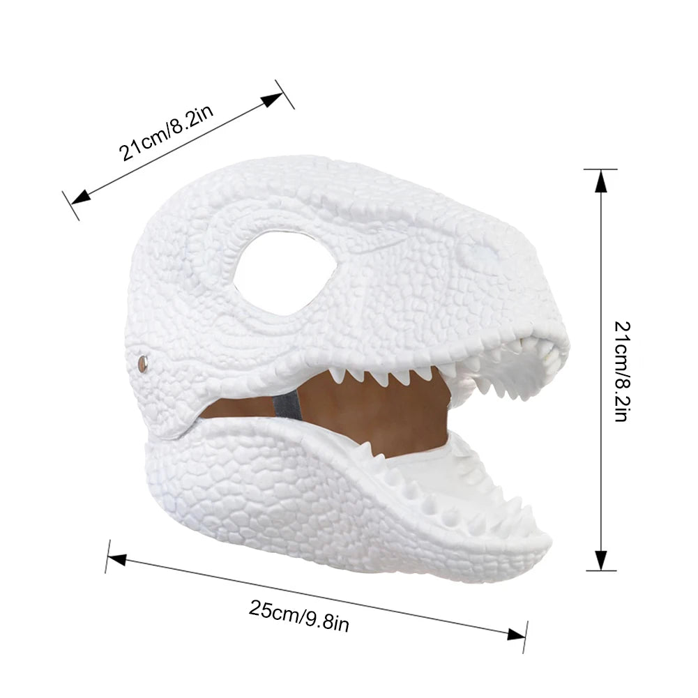 Halloween Dinosaur Mask Horror Dinosaur Headgear Raptor Scary Party Props Halloween Decoration Best Gifts for Kid Children