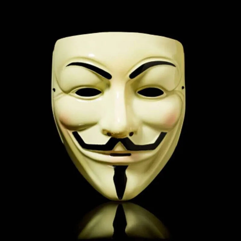 Hackers Mask Multiple Colour V For Mask Costume Cosplay Party,Masquerade Ball, Knight Mask, facepiece, Handsome Mask