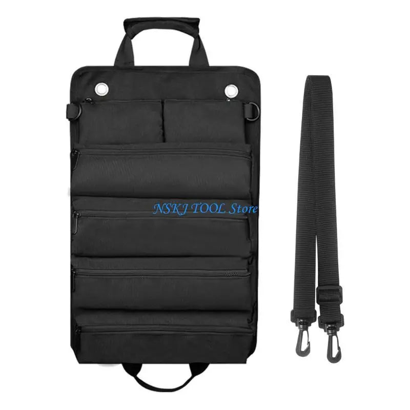 L8RC Tool Roll Bag Tool Roll Up Bag Tools Tote Bag Pockets Tool Sling