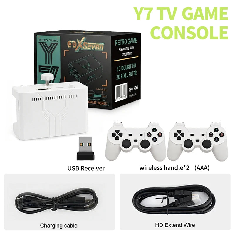2026 New Coopreme Y7 X7 128G Linux System 4K Video Game Console TV Box Wireless Controller Retro Game 10000+ Support PSP