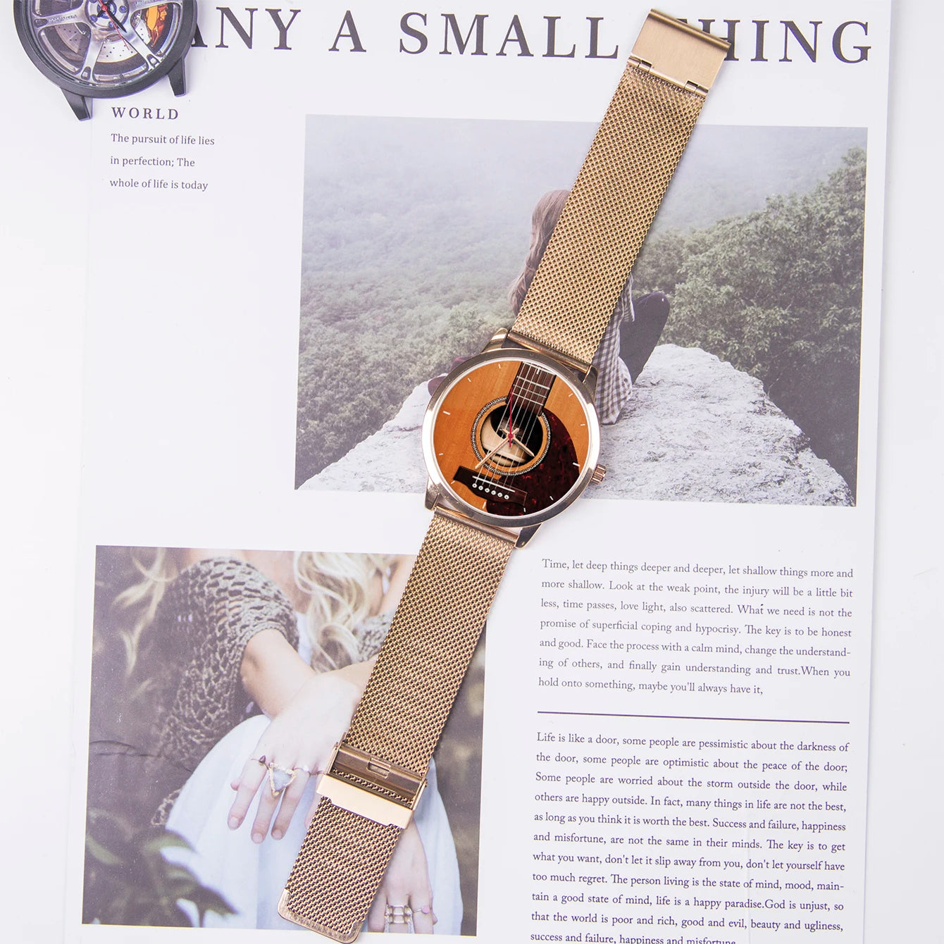 Name Field Watch Men Wrist Original Musical Instrument Bass Clock Wristwatch DIY Dial Logo Rare Watches Family Man Sports Watch