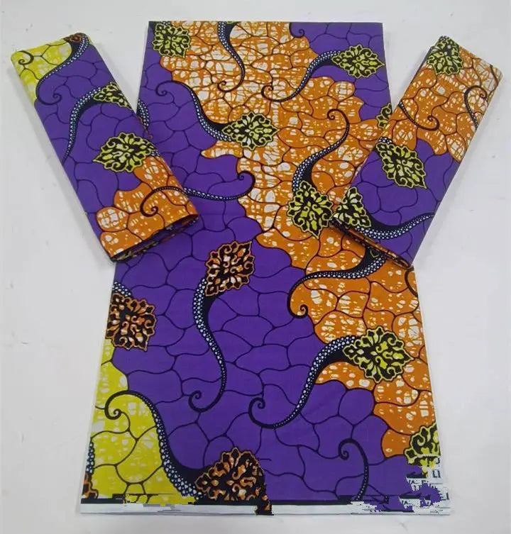 2023 Guaranteed Veritable Super Hollandais African Wax Fabric 100%Cotton 6 yards Original Ankara Block Print Pattern Africa