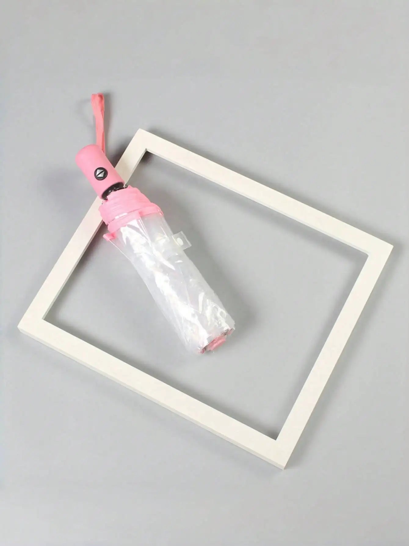1PC Transparent Automatic Folding Umbrella | 8-rib Wind-Resistant Design | Essential for Commuters and Travelers