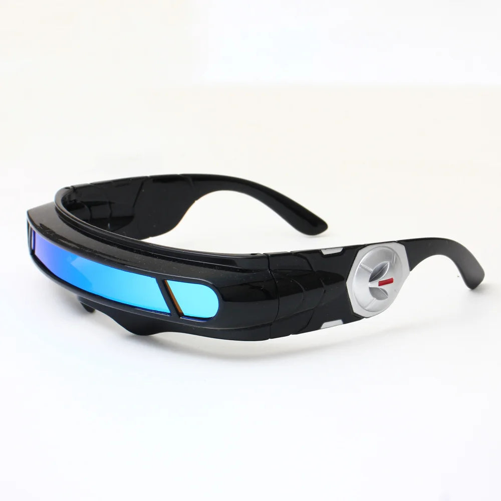 Cyclops Cosplay Glasses for Adult Men Punk Eyeglasses Props Superhero Roleplay Costume Accessories Halloween Carnival Gifts