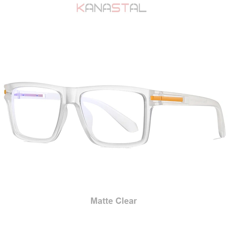 Men Optical Reading Glasses Prescription CR39 Lenses Myopia Eyewear Women Blue Light Blocking Computer TR90 Big Eyeglasses Frame