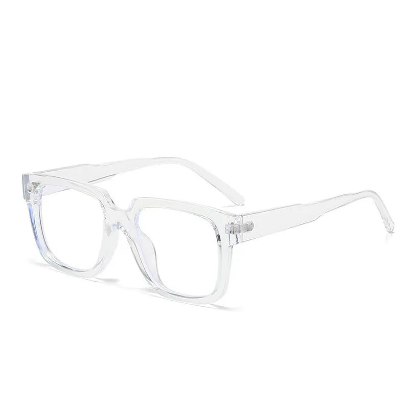 New Simple Spectacles Frame Men Women Ultralight Square Frame Anti Blue Light Transparent Lens Optical Eyeglasses