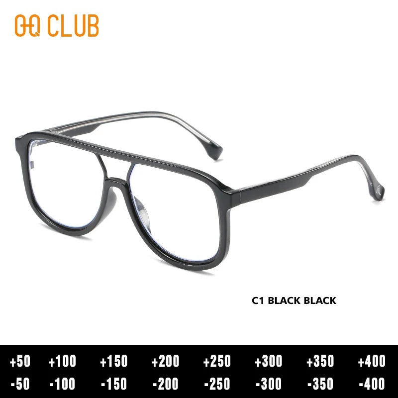 O-Q CLUB Men's Glasses for Reading Glass Eyeglasses Women's Eyepieces Graduated Lenses to Read Eye-glasses -1 Eyeglass Frames