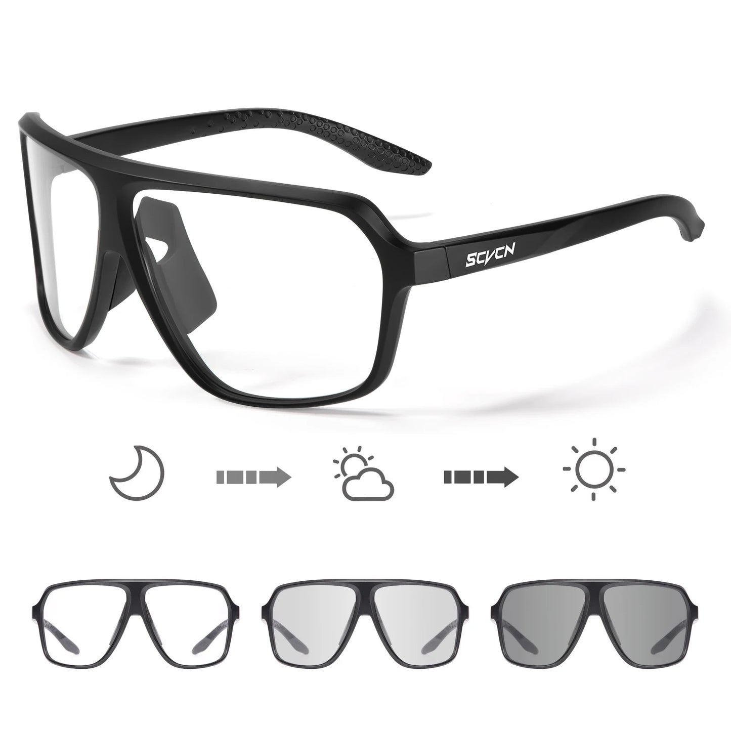 New UV400 Photochromic Cycling Sunglasses for Men MTB Road Bicycle Glasses Outdoor Sports Women Running Eyewear Bike Goggles