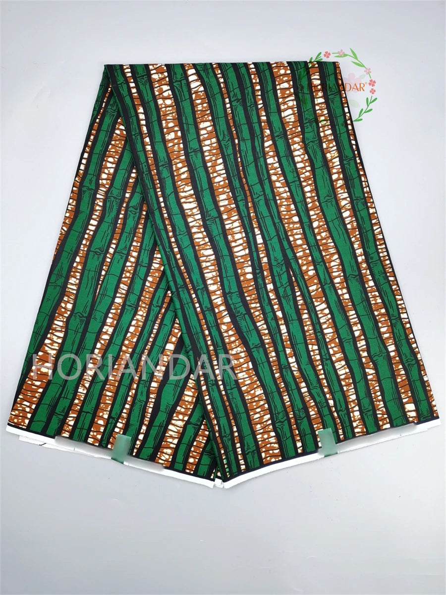 Classical Fabric Dutch Hollandais Fabric Veritable Real Wax for African Printed Dress Guaranteed 100% Cotton 6 Yards