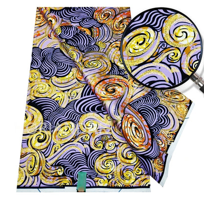 2026 Grand Super Original African Wax Fabric High Quality Nigerian Print Ankara Fabric For Sewing 6 Yard Women Dress 100% Cotton
