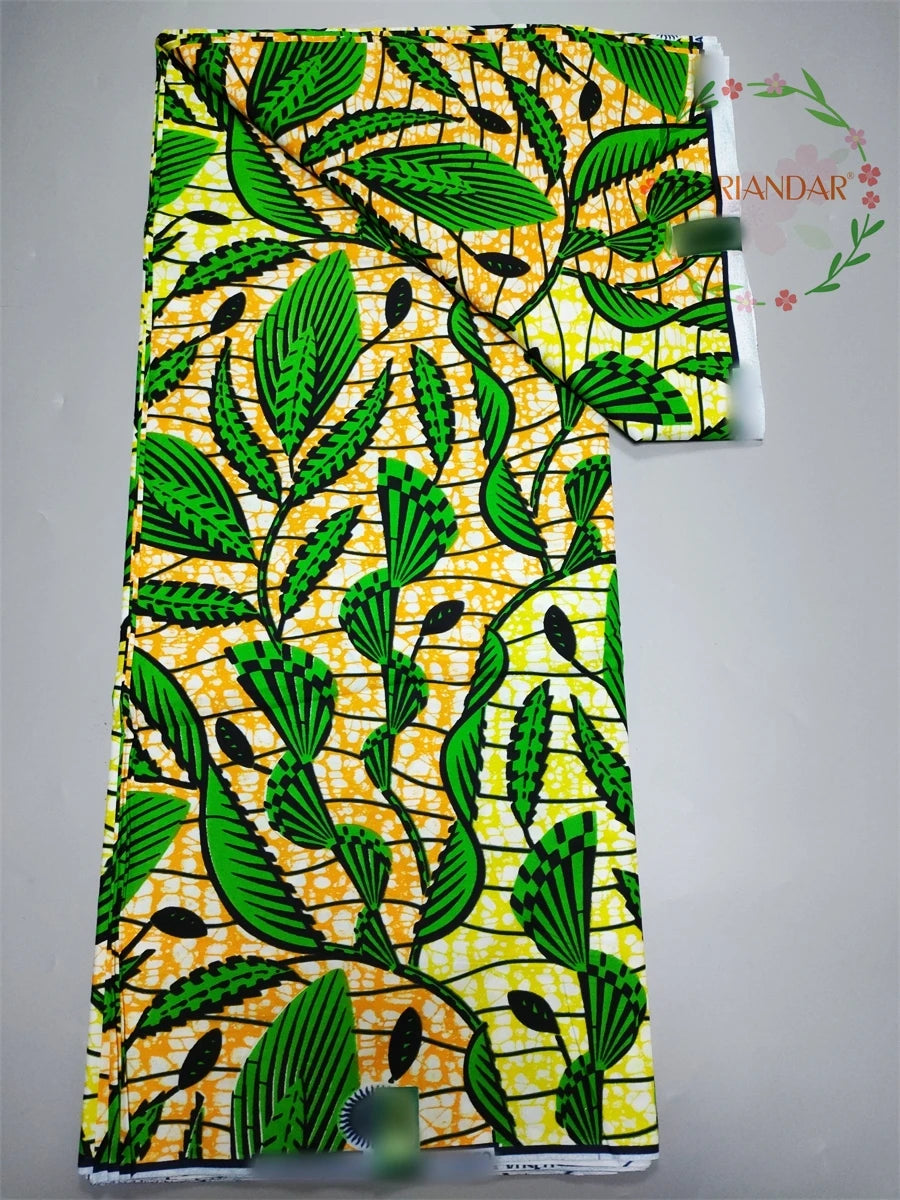 Veritable Super-V Original Hollandais Guaranteed African Grand Super Block Print Split Yardage Fabric 100% Cotton