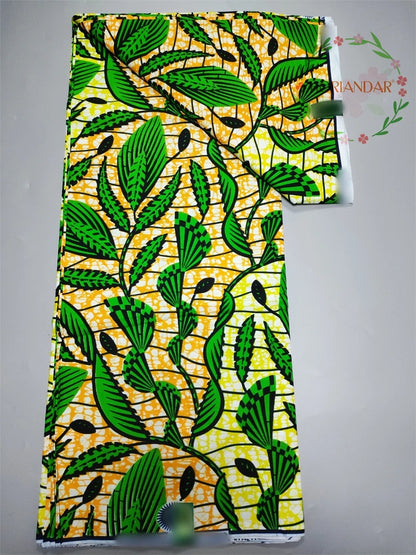 Veritable Super-V Original Hollandais Guaranteed African Grand Super Block Print Split Yardage Fabric 100% Cotton