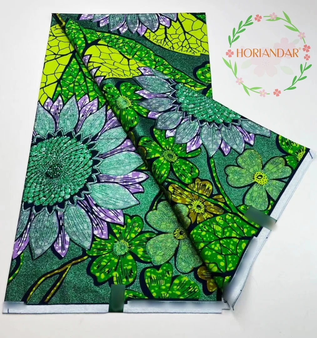 2026 Grand Super Original African Wax Fabric High Quality Nigerian Print Ankara Fabric For Sewing 6 Yard Women Dress 100% Cotton