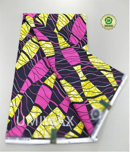 2025 Newest Veritable Original Super-W Guaranteed Dutch Hollandais Pagne Real Wax Print Fabric African Dress 100% Cotton 6 yard