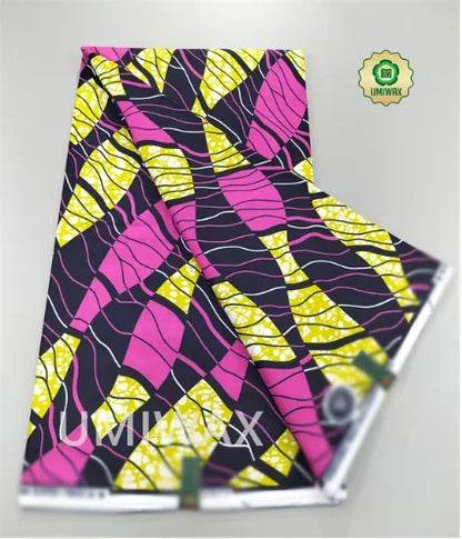2025 Newest Veritable Original Super-W Guaranteed Dutch Hollandais Pagne Real Wax Print Fabric African Dress 100% Cotton 6 yard