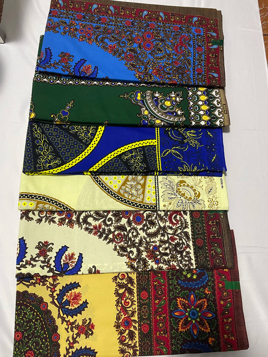 Big Flowers African Soft 100% Cotton Quality Fashion Printing Batik Hollan Ankara Wax Fabric For Sewing Women Dress 6Yards