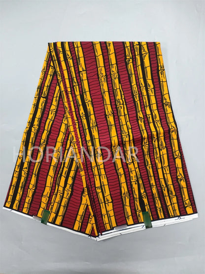 Classical Fabric Dutch Hollandais Fabric Veritable Real Wax for African Printed Dress Guaranteed 100% Cotton 6 Yards
