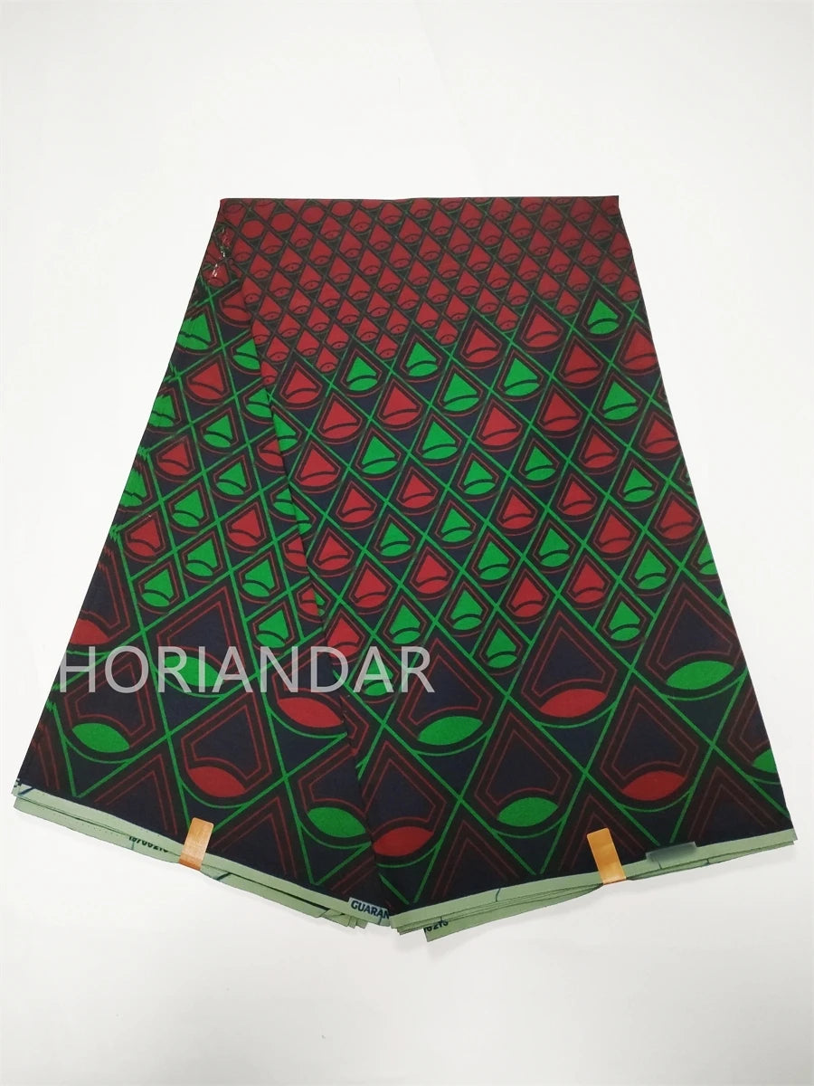 Veritable Guaranteed Dutch Hollandais Quality Prints Pagne African Fabric Dress Real Wax 100% Cotton 6 Yards