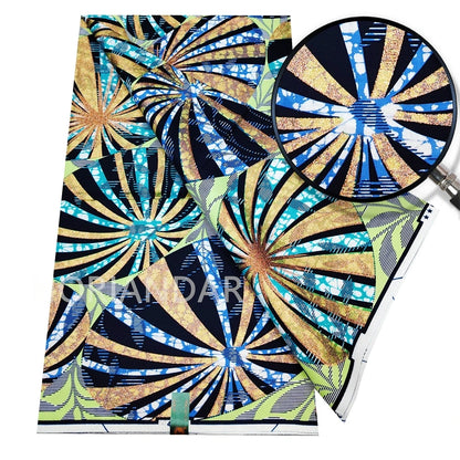 2026 Grand Super Original African Wax Fabric High Quality Nigerian Print Ankara Fabric For Sewing 6 Yard Women Dress 100% Cotton