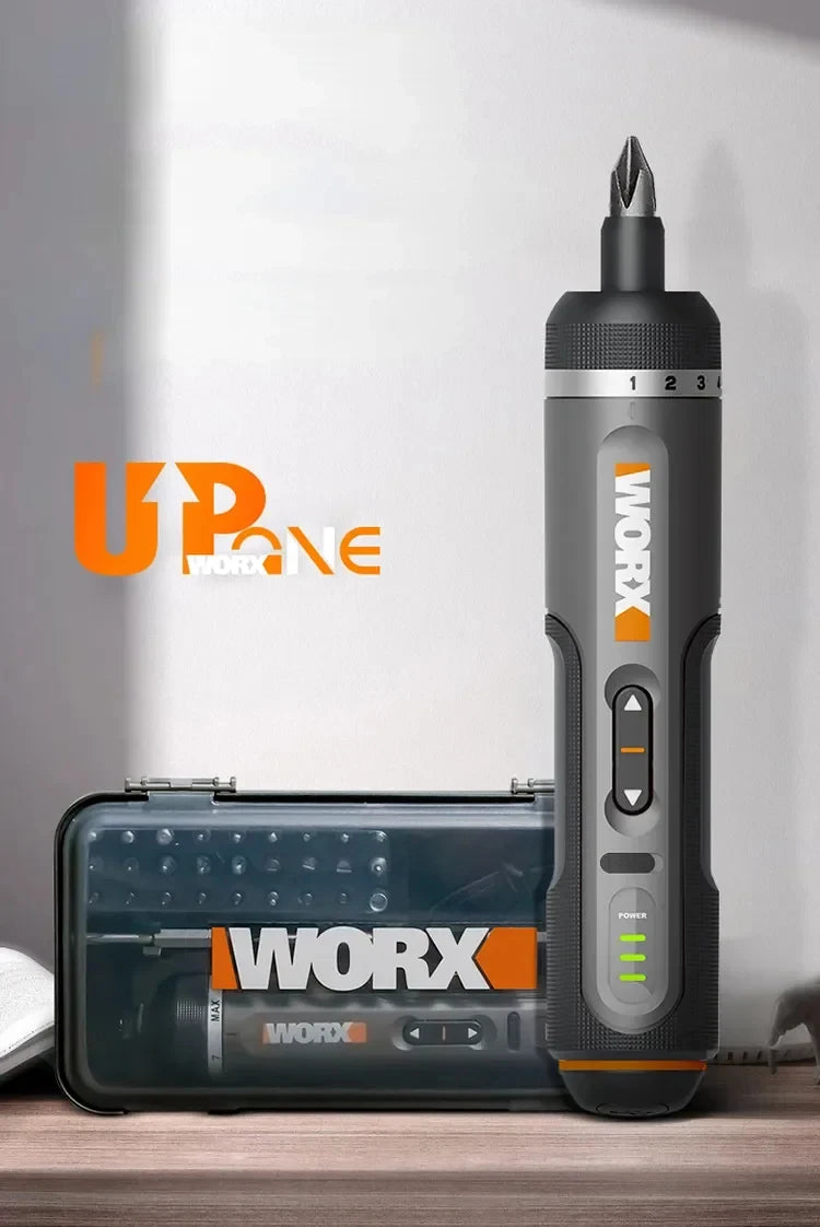 WORX WX242 4V Electrical Screwdriver Set Smart Cordless Electric Screwdrivers USB Rechargeable 30 Bit Mini Drill Power Tool work