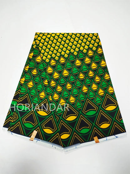 Veritable Guaranteed Dutch Hollandais Quality Prints Pagne African Fabric Dress Real Wax 100% Cotton 6 Yards