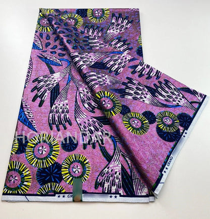 2026 Grand Super Original African Wax Fabric High Quality Nigerian Print Ankara Fabric For Sewing 6 Yard Women Dress 100% Cotton