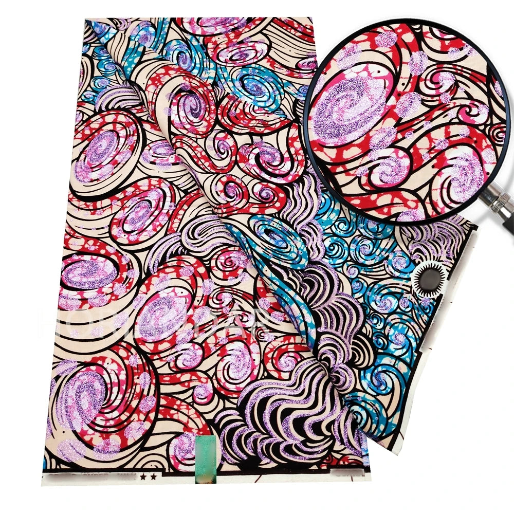 2026 Grand Super Original African Wax Fabric High Quality Nigerian Print Ankara Fabric For Sewing 6 Yard Women Dress 100% Cotton