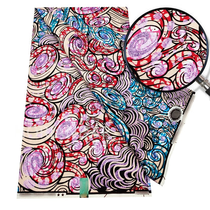 2026 Grand Super Original African Wax Fabric High Quality Nigerian Print Ankara Fabric For Sewing 6 Yard Women Dress 100% Cotton