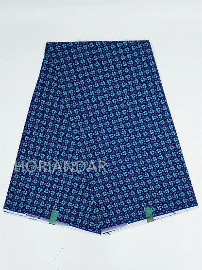 Classical Fabric Dutch Hollandais Fabric Veritable Real Wax for African Printed Dress Guaranteed 100% Cotton 6 Yards