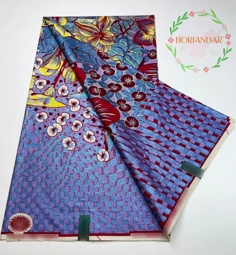 2026 Grand Super Original African Wax Fabric High Quality Nigerian Print Ankara Fabric For Sewing 6 Yard Women Dress 100% Cotton