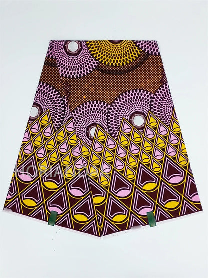 Classical Fabric Dutch Hollandais Fabric Veritable Real Wax for African Printed Dress Guaranteed 100% Cotton 6 Yards