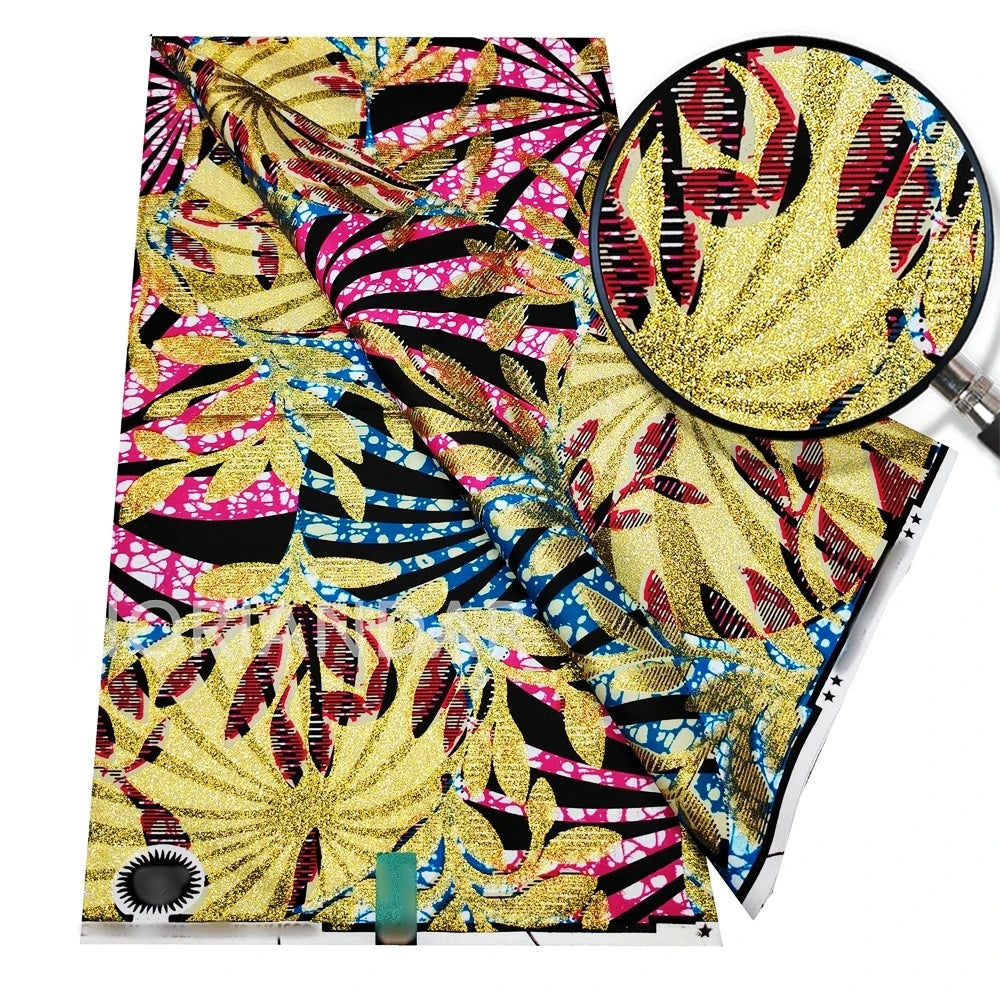 2026 Grand Super Original African Wax Fabric High Quality Nigerian Print Ankara Fabric For Sewing 6 Yard Women Dress 100% Cotton