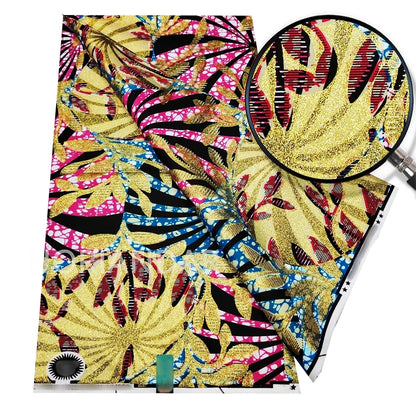 2026 Grand Super Original African Wax Fabric High Quality Nigerian Print Ankara Fabric For Sewing 6 Yard Women Dress 100% Cotton